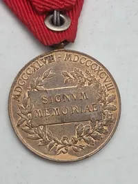Original jubilæumsmedalje fra 1898, også kendt som "Signum Memoriae".