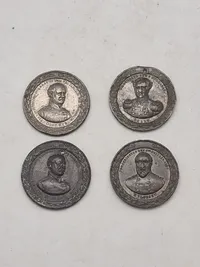 Originale medaljer/tokens med danske kommandører mm.
