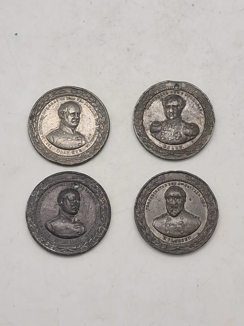 Originale medaljer/tokens med danske kommandører mm.