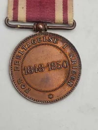 Original dansk krigsdeltager medalje, 1.slesvigske krig