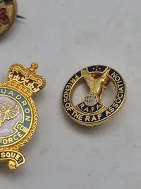 Samling diverse veteran pins og træf pins