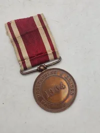 Original dansk krigsdeltager medalje - 1864