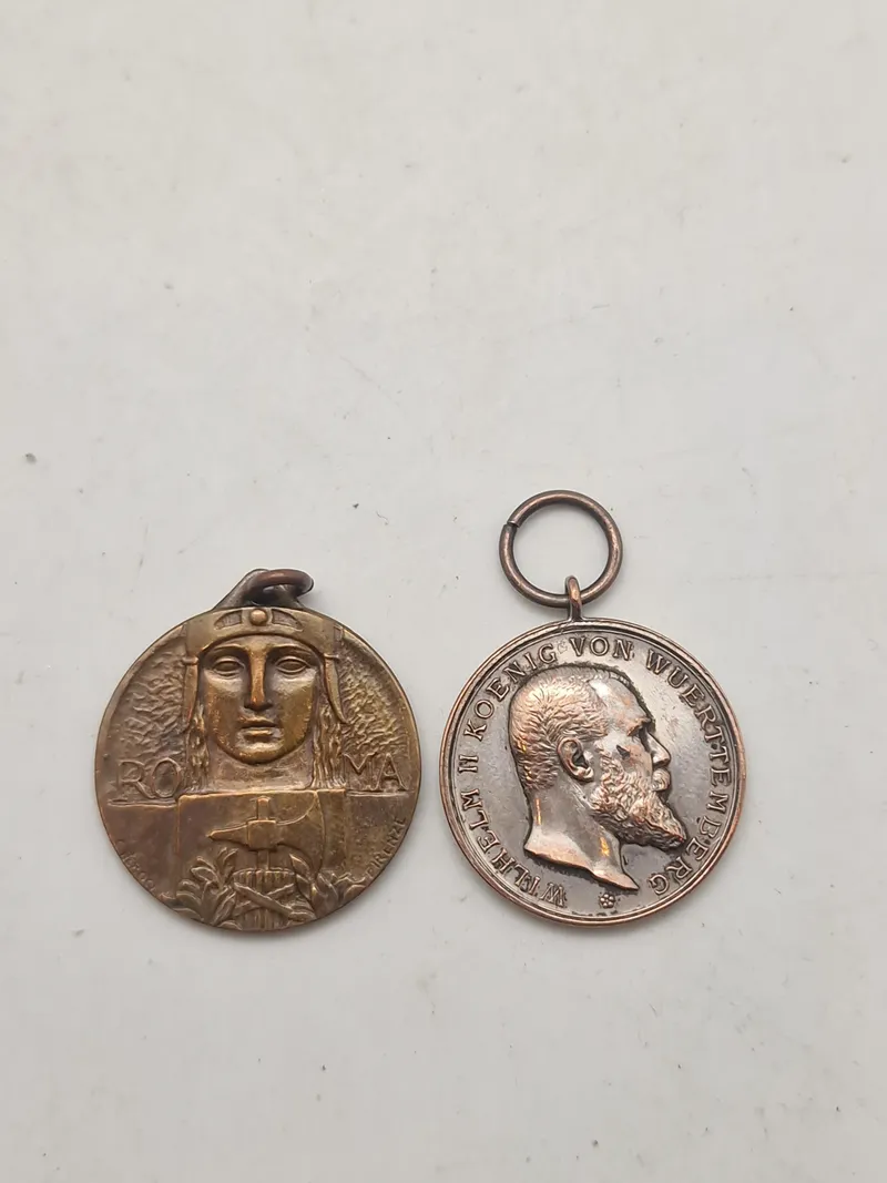 Original erindringsmedalje for Marchen mod Rom i 1922 og tysk Verdienste medalje