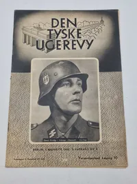 Originalt eks af den tyske ugerevy med artikler om Frikorps Danmark