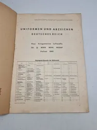 Originalt ww2 hæfte - Uniformen und abzeichen