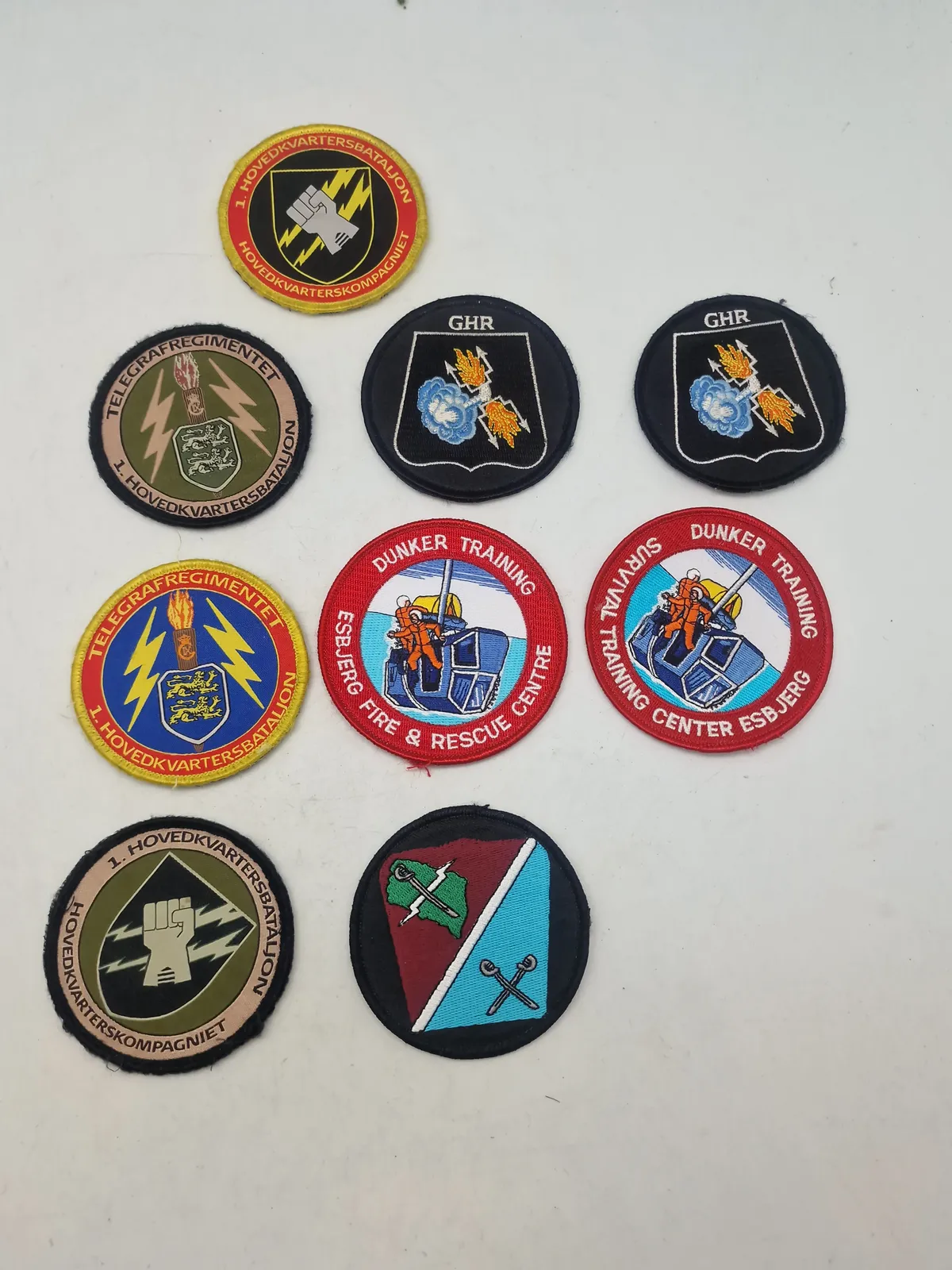 Lot originale danske patches