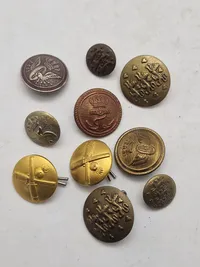 Lot diverse danske knapper