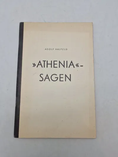 ATHENIA«-SAGEN" af forfatteren Adolf Halfeld. Bogen handler  om hændelsen med passagerskibet Athenia, som blev torpederet af en tysk ubåd i 1939, kort efter udbruddet af Anden Verdenskrig.