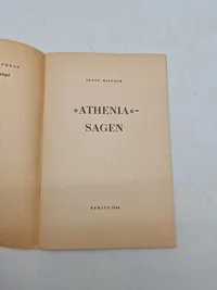 ATHENIA«-SAGEN" af forfatteren Adolf Halfeld. Bogen handler  om hændelsen med passagerskibet Athenia, som blev torpederet af en tysk ubåd i 1939, kort efter udbruddet af Anden Verdenskrig.