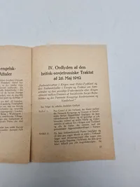 Original pjece - ANTI- EUROPA- PAGTEN
BEMÆRKNINGER I ANLEDNING AF PAGTEN MELLEM ENGLAND OG SOVJETRUSLAND DEN 26.5.1942
PEDER NIELSEN