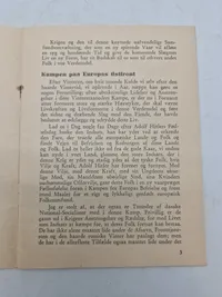 Originalt manuskript til en tale holdt af partifører Frits Clausen i K.B. Hallen i København søndag den 26. april 1942.
