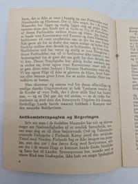 Originalt manuskript til en tale holdt af partifører Frits Clausen i K.B. Hallen i København søndag den 26. april 1942.
