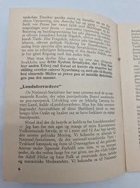 Originalt manuskript til en tale holdt af partifører Frits Clausen i K.B. Hallen i København søndag den 26. april 1942.