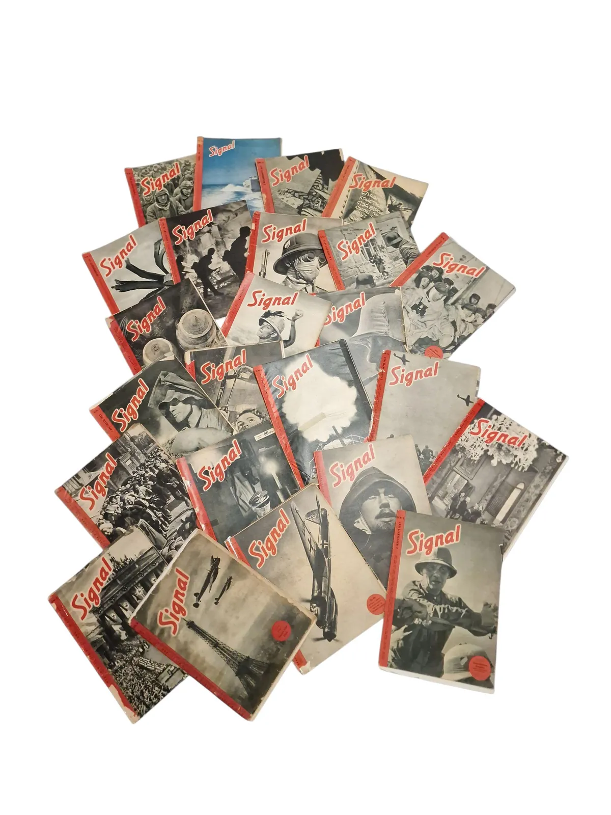 Stor samling originale signalblade på dansk - ww2