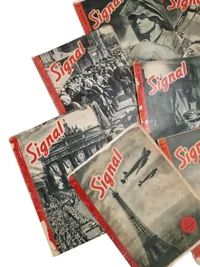 Stor samling originale signalblade på dansk - ww2