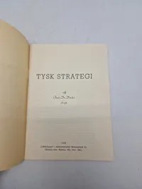 Original ww2 pjece - Tysk strategi
