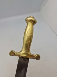 Originalt sidevåben for fodfolk M/1854 med skiftet klinge brugt ved frivillige korps