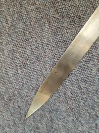 Originalt sidevåben for fodfolk M/1854 med skiftet klinge brugt ved frivillige korps