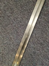 Originalt sidevåben for fodfolk M/1854 med skiftet klinge brugt ved frivillige korps
