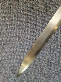 Originalt sidevåben for fodfolk M/1854 med skiftet klinge brugt ved frivillige korps