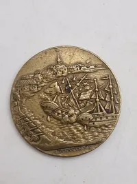 Sjælden original token fra Første Slesvigske Krig, nemlig Slaget ved Egernførde den 5. april 1849.