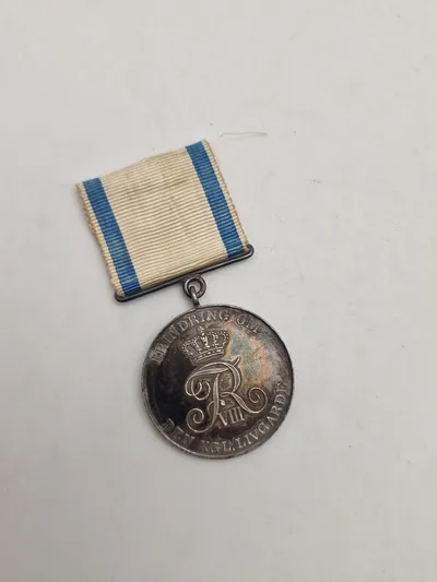 Original medalje til erindring om den kongelige livgarde, sølv