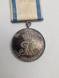 Original medalje til erindring om den kongelige livgarde, sølv