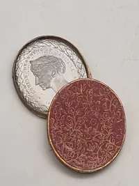 Original Jeton i Anledning af Christian IX og Dronning Louises Guldbryllup - med æske