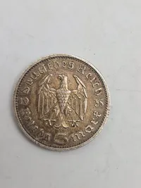 Originale tyske Reichmark mønter af sølv