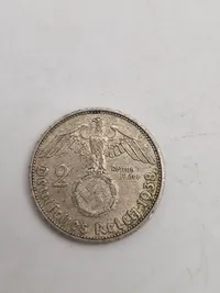 Originale tyske Reichmark mønter af sølv