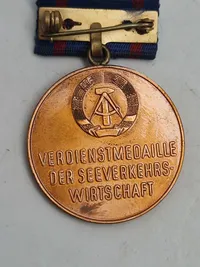 DDR medaljer:  "Verdienter Seemann"