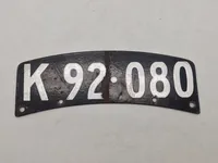 Original dansk emalje nummerplade MC