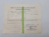 Originale tyske ww2 papirer til samme mand