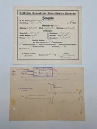 Originale tyske ww2 dokumenter, bl.a. Kriegsmarine