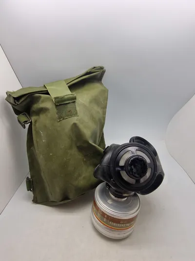 Original ABC gasmaske med taske Politi