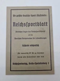 Originalt Olympiade lot 1936