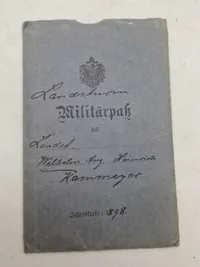 Original WW1 soldaterbog sønderjyde