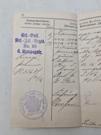 Original WW1 soldaterbog sønderjyde