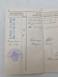 Original WW1 soldaterbog sønderjyde