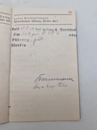 Original WW1 soldaterbog sønderjyde