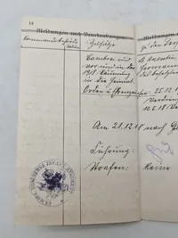 Original WW1 soldaterbog sønderjyde