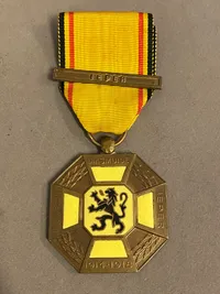 Originalt Belgium WW1 Flamish cross , Leper ( Ypres ) Clasp, sjælden