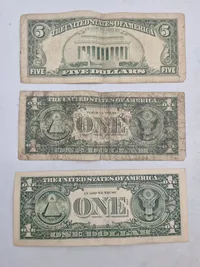 Samling originale dollar sedler