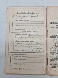 Original WW1 soldaterbog sønderjyde