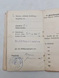 Original WW1 soldaterbog sønderjyde