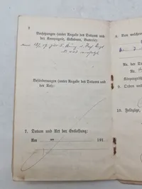 Original WW1 soldaterbog sønderjyde