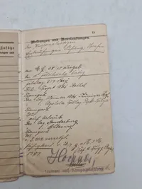 Original WW1 soldaterbog sønderjyde