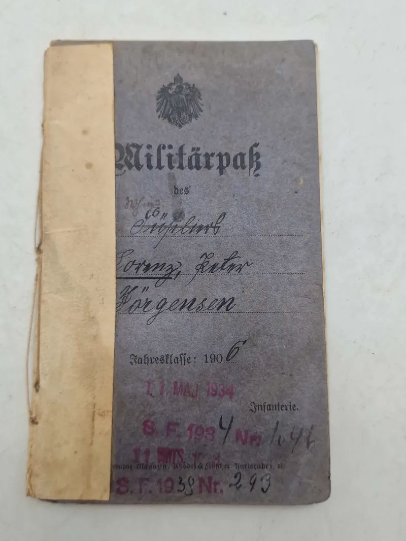 Original Tysk WW1 soldaterbog sønderjyde