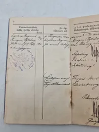 Original Tysk WW1 soldaterbog sønderjyde