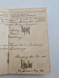 Original Tysk WW1 soldaterbog sønderjyde